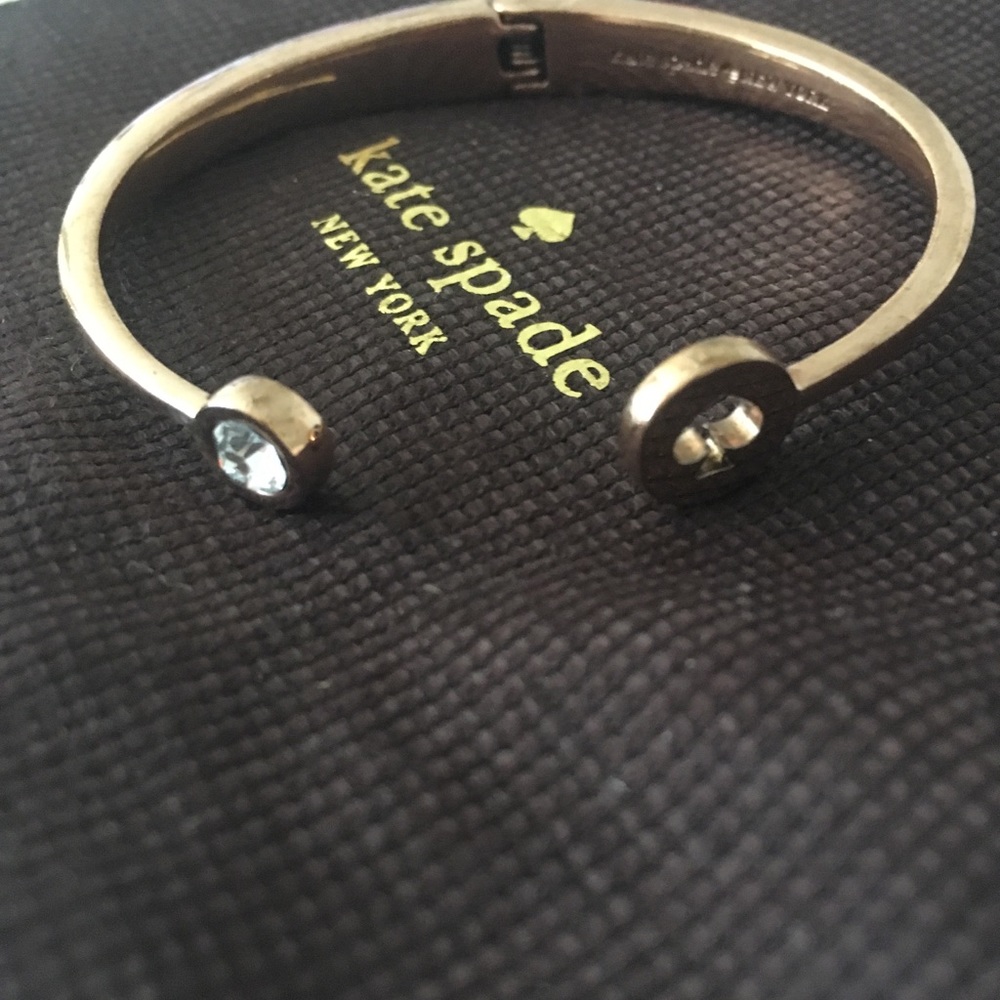 Kate Spade Rose Gold Hinged Spade Bracelet
